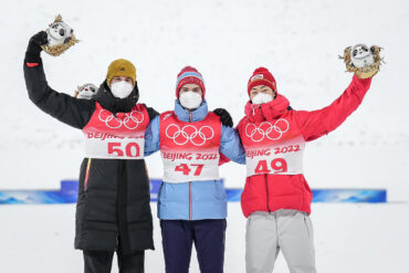 Olimpiada 2022 Duża skocznia konkurs podium